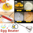 Stainless Steel Rotary Whisk Semi-Automatic Mixer Manual Whisk Household Cream Eggs Baking Gadgets