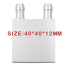 40x40x12mm 40x80x12mm Primary Aluminum Water Cooling Block Heat Sink System For PC Laptop CPU for Liquid Water Wholesale