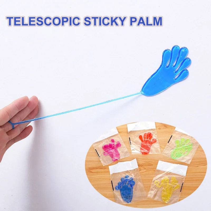 10Pcs Kids Funny Sticky Hands Toys for Children Party Favors Boys Girls Pinata Fillers Baby Shower Gift Bag Carnival Prizes