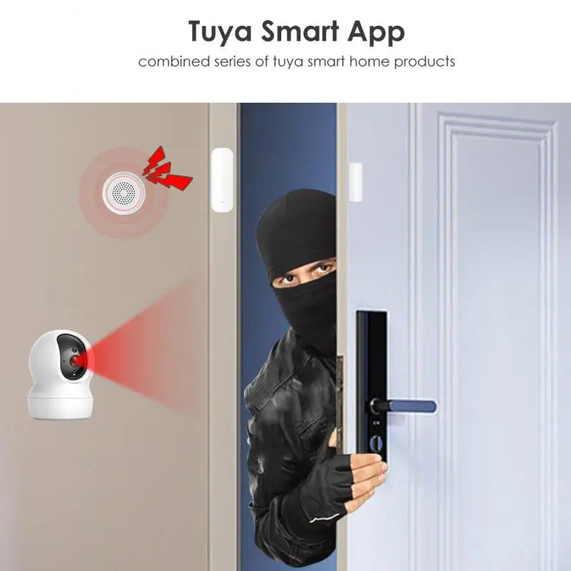 CORUI Tuya ZigBee/WIFI Smart Door Window Contact Sensor Smart Home Wireless Detectors Open/Close APP Remote Alarm CoRui Датчик Д