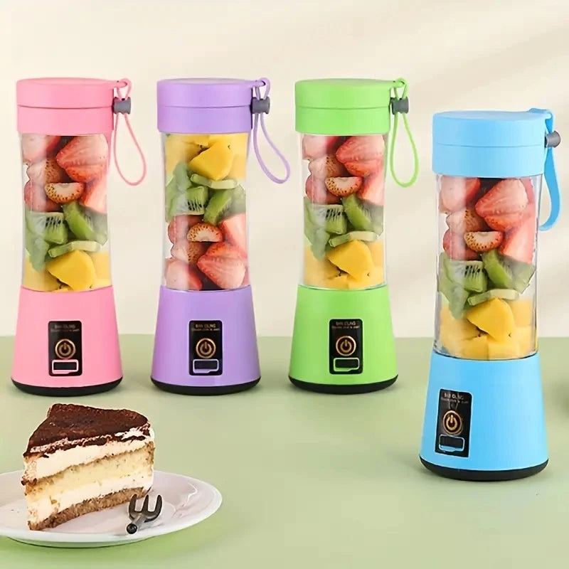 Portable Fruit Juice Blenders Summer Personal Electric Mini Bottle Home USB 6 Blades Juicer Cup Machine For Kitchen