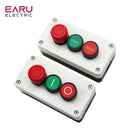 10A 600V Push Button Switch Control BoxWaterproof Button Indicator Light Plastic Case Emergency Stop Reset Point Electric Box