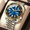 POEDAGAR Luxury Brand Men Clock Date Week Fashion Quartz Male Wristwatch Luminous Waterproof Stainless Steel Men's Watches Reloj