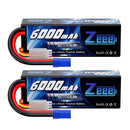 1/2pcs Zeee 3S Lipo Battery 11.1V 80C 6000mAh Hardcase with EC5 Plug for RC Cars RC Hobbies Buggy Trucks Boats for FPV Drones