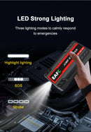 EAFC Jump Starter Power Bank 12V Booster for Car Start 600A Quick Charger Auto Starting Device Powerbank Device Petrol Diesel