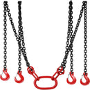 SucceBuy Lifting Chain Sling Lifts 5Tonne 1.5M 3M 4M X 5/16 Inch Heavy Duty With 4 Legs Grade Hooks and Adjuster G80 Alloy Steel
