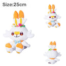Pokemon Plush Christmas Easter Wreath Pikachu Eevee Scorbunny Ponyta-Galar Sylveon Kawaii Anime Figure Stuffed Toys Kids Gifts
