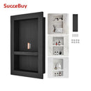SucceBuy Shower Niche Ready for Tile Shelf Organizer  Corners Niche Recessed Sealed Protection  Soap Storage for Shower Bathroom
