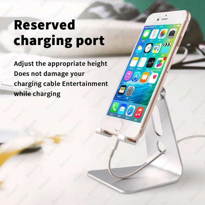 Tablet Stand Multi-Angle Adjustable, Desktop Stand Holder Dock Compatible with Tablet and Phones 4-11" Such as iPad Pro iPhone