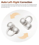 QCY Crossky C50 Clip On Earbuds Open Ear Wireless Bluetooth 6.0 Headphones 35H Playtime Earphones Comfortable for Fitness IPX5