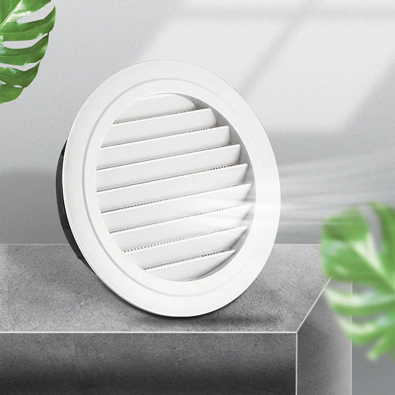 Wall Ceiling Air Vent Exhaust Hood Round Ducting Ventilation Grilles Bathroom Waterproof Outlet Cooling Home Office Air Vent