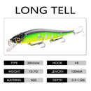 Aorace Minnow Fishing Lure 11.5cm 13.9g Floating Artificial Hard Bait Bass Wobbler Lures Crankbait Pike Treble Hooks Tackle