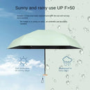 Mini Sun Umbrella off Small Pocket Rain Umbrella Vinyl Folding UV Protection Sun Shade Ultraviolet Capsule Parasol for Pocket