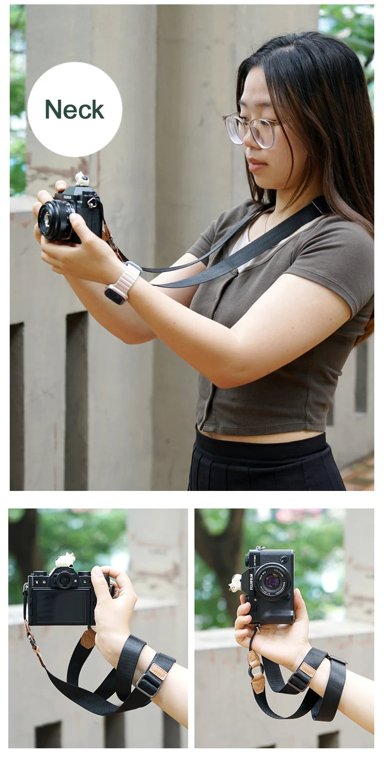 Camera Shoulder Strap Length Adjustable Universal Width Press Released Quick Released Cloth Long for sony canon nikon fujifilm