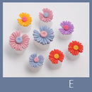 Silicone Toe Separator, Daisy Flower, Charming Pearls Design Foot Divider, Salon Manicure, Pedicure Care, Nail Art Tools, 8Pcs