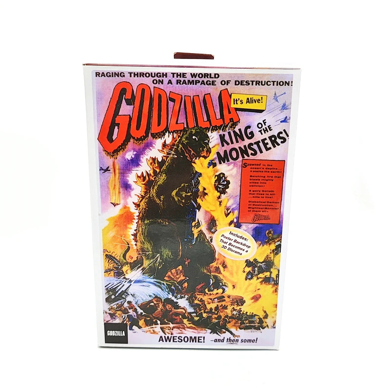 NECA 1956 Godzilla Figure Anime PVC Gojira Action Figure 18cm Model Collection Toys Gifts for Children