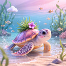 Huacan Diamond Painting Sea Turtle Flower Fish Diamond Embroidery Animal Full Kits New Arrivals