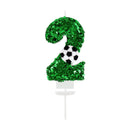 0-9 Numbers Football Cake Candle Kids Sports Theme Football Birthday Party Decoration Favors Cupcake Topper Cake Decor Supplies