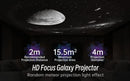 Galaxy Projector for Bedroom Pro Version HD 12 in 1 Film Discs Star Projector Galaxy Light Planetarium Projector with Timer White Noise 360 ° Rotation Bluetooth Remote Control