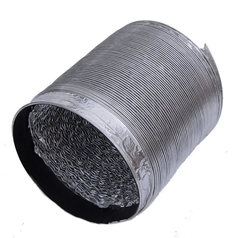 80mm/100mm Aluminum Foil Tube Flexible Ventilation Hose Pipe Air Vent System for Kitchen, Toilet, Hydroponics Extractor Fan Duct