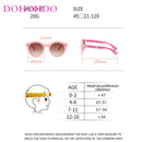 DOHOHDO Kinder Niedliche Cartoon Blumen Herz Sonnenbrille Kinder Runde Brille Baby Modefarben Sonnenbrille Jungen Mädchen Brillen UV400