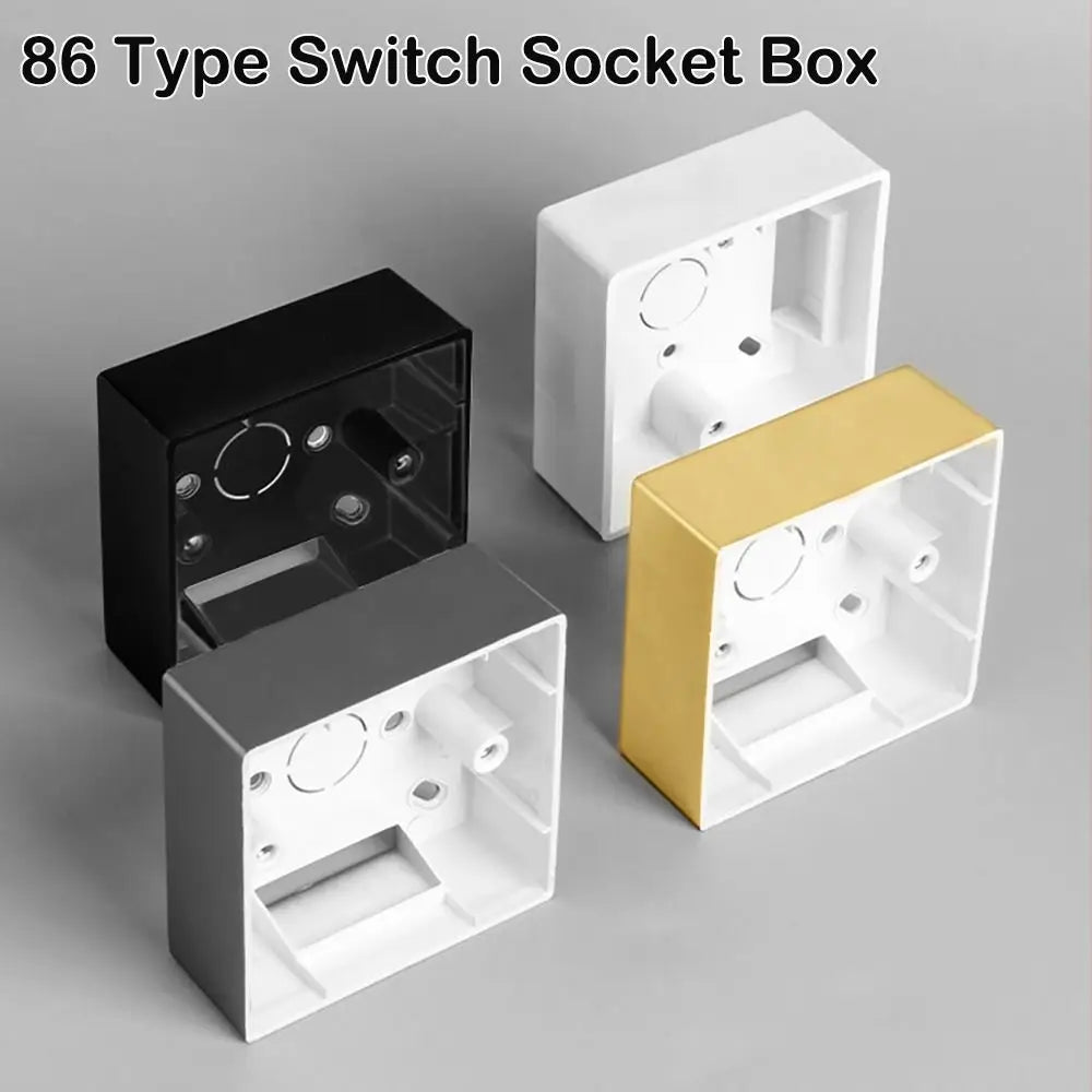PVC Switch And Socket Apply On-Wall Mount 86 Type External Mounting Bo