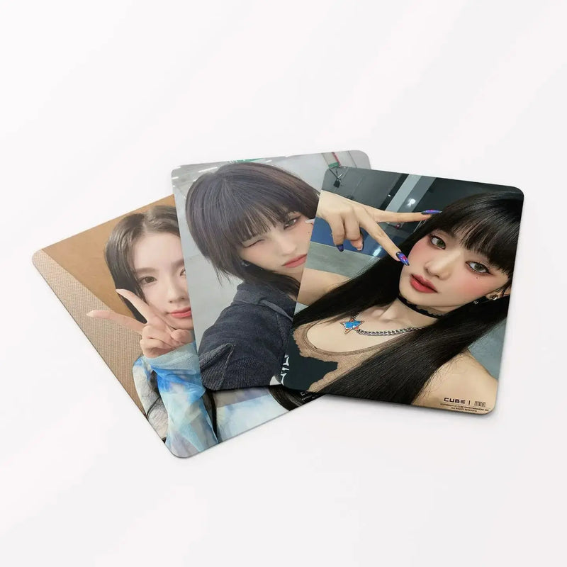 55PCS Kpop Gidle Heat Lomo Card New Album Photocard (G)-IDLE Photos Print Card High Quality