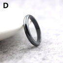 1PC Hematite Stone Rings for Women Men Natural Fashion Flat Plain Ring Couple Jewelry Gift Wedding Christmas Lovers Rings