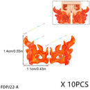 10PCS Special Effects Pieces Arm Fist Wind Lightning Leg Flames Assemble Scene Bricks Weapons Accessories Kids Toys