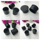 8PCS/Set Black Chair Table Feet Round Stick Pipe Tubing End Cover Caps PVC Rubber Mute Wear-Resistant Anti-Skid Outer Dia6-80mm