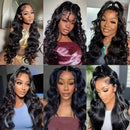 Brazilian Body Wave Human Hair Wigs Pre Plucked Hd Transparent 13x4 Lace Front Wig Bleached Knots Transparent Lace Frontal Wig