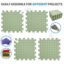 9Pcs Foam Blocking Board Ultra Thick Foam Knitting Block Mat Portable Grid Knitting Board Reusable Foam Crafts Blocking Mats