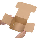 6x4x4 Shipping Boxes Set of 50,White Corrugated Cardboard Box for Mailing Packing Gifts Small Business