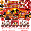 Cartoon The Incredibles Theme Boy Birthday Party Latex Balloons Cake Topper Banner Background Baby Shower Supplies For Kids Gift