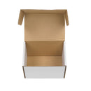 6x4x4 Shipping Boxes Set of 50,White Corrugated Cardboard Box for Mailing Packing Gifts Small Business