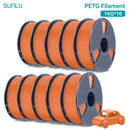 SUNLU 10KG PETG/ABS Filamente 10 Rollen 3D-Filament 1KG/Rolle 1.75mm 100% Filament ordentlich aufgereiht für den 3D-Druck aus der EU USA
