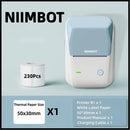 Niimbot B1 English Label Printer Portable Handheld Thermal Printer Mini Barcode QR Code Sticker Paper Color Rolls Maker Cable