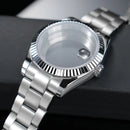 Dog tooth Style 36mm 40mm NH34 NH35 NH36 NH38 ETA2824 PT5000 Watch Case Waterproof Sapphire Crysta