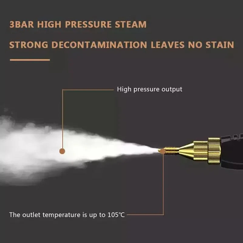 Steam Cleaner 2500W High Pressure Steam Cleaner Handheld High Temperature Steam Cleaner For Home Kitchen Bathroom Car Cleaning