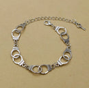 1pcs Fashion Handcuffs Razor Blade Safety pin Connector Charms Bracelets For Women Men Punk Goth Gothic Rock Jewelry Gift