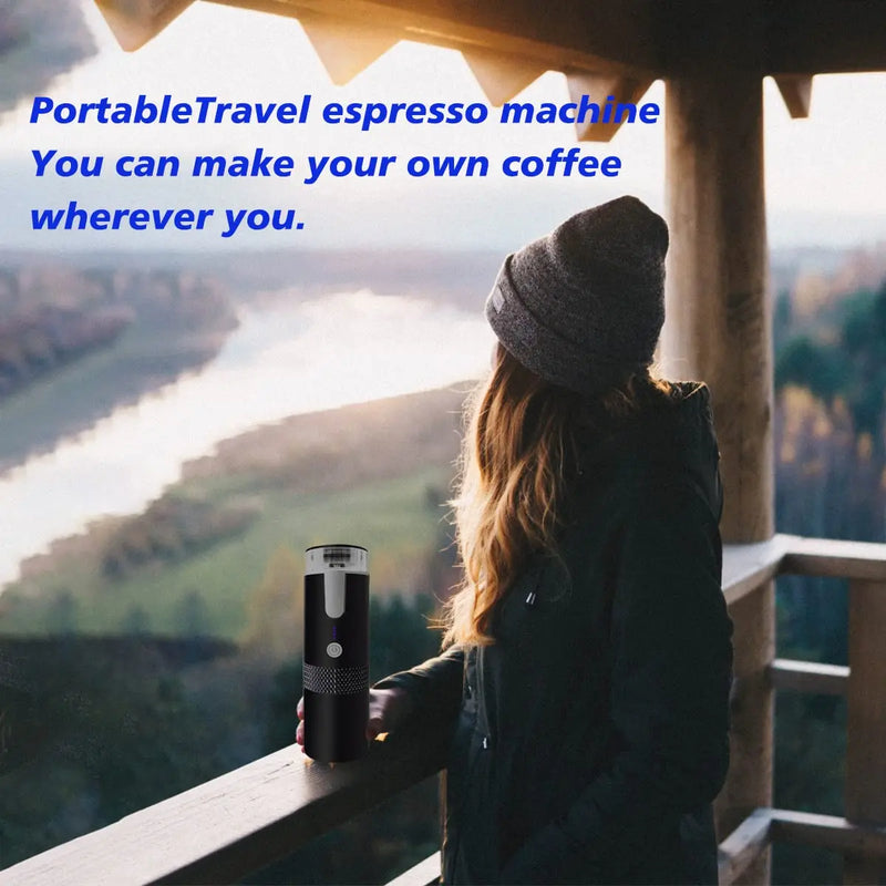 Portable Espresso Maker Electric Coffee Machine Compatible NS Capsule & Ground Coffee Fast Brewing Espresso Machine