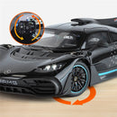 1:18 Benzs One Alloy Sports Car Model Diecasts Metal Concept Racing Vehicles Car Model Sound and Light Simulation Kids Toys Gift