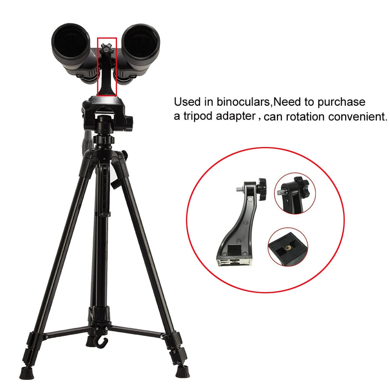 Phone Camera Binoculars Tripod Stand 55inch Universal Photography for Telescope Fishing Lights Beauty lamp SLR