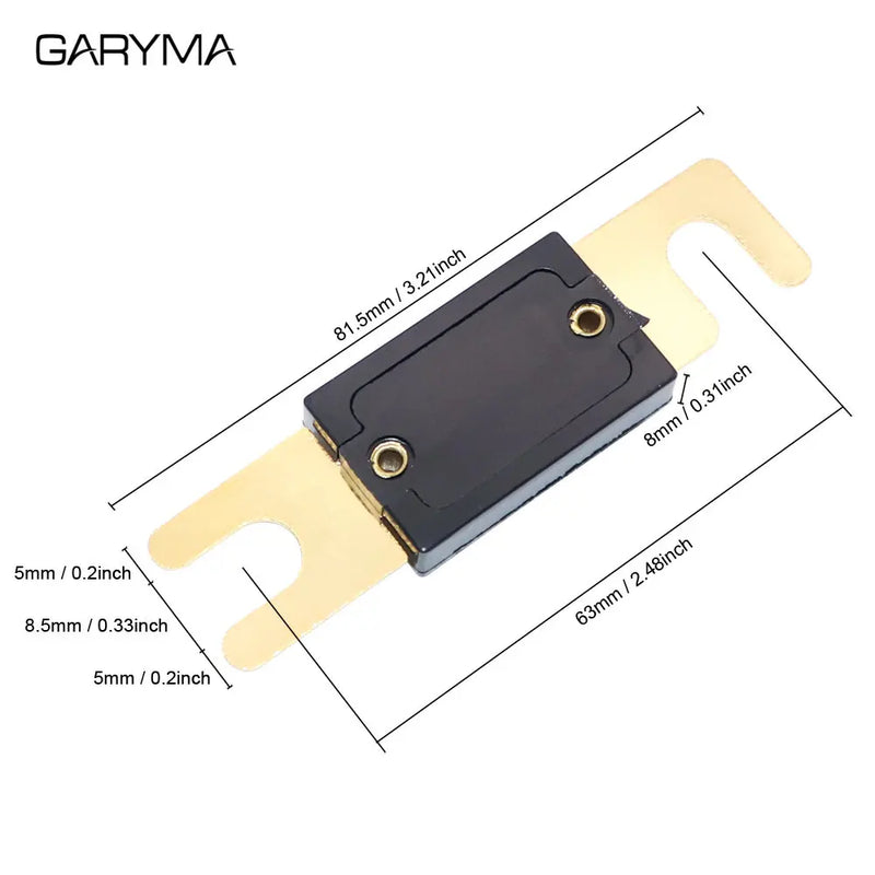 Gold Silver ANL/AML Bolt-on Fuse Fusible Link Blade Car Audio System Fuses 50A 70A 80A 100A 125A 130A 150A 200A 250A 300A 400A