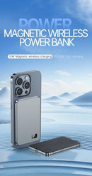 Lenovo PD22.5W Super Fast Charging Magsafe Power Bank 50000mAh Magnetic Wireless External Battery for Multiple Smart Phones