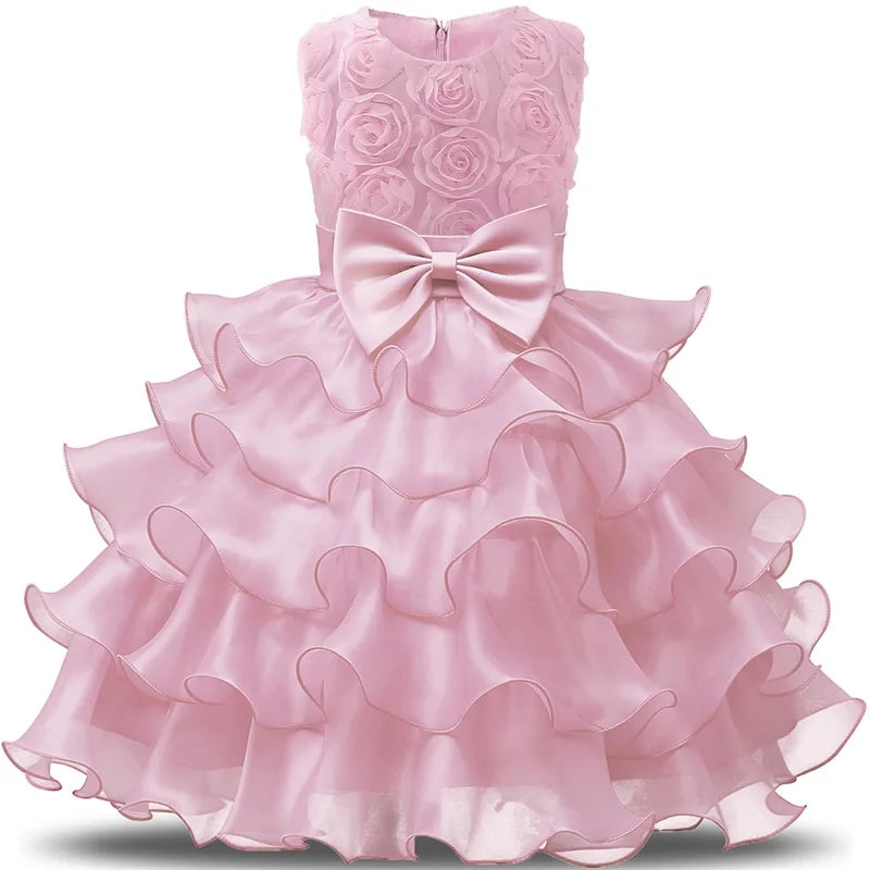 Girl Dress New Year Costume Kid Dresses Girls Clothes Party Princess Vestidos 5 6 7 8 Year Birthday Dress Christmas Baptism