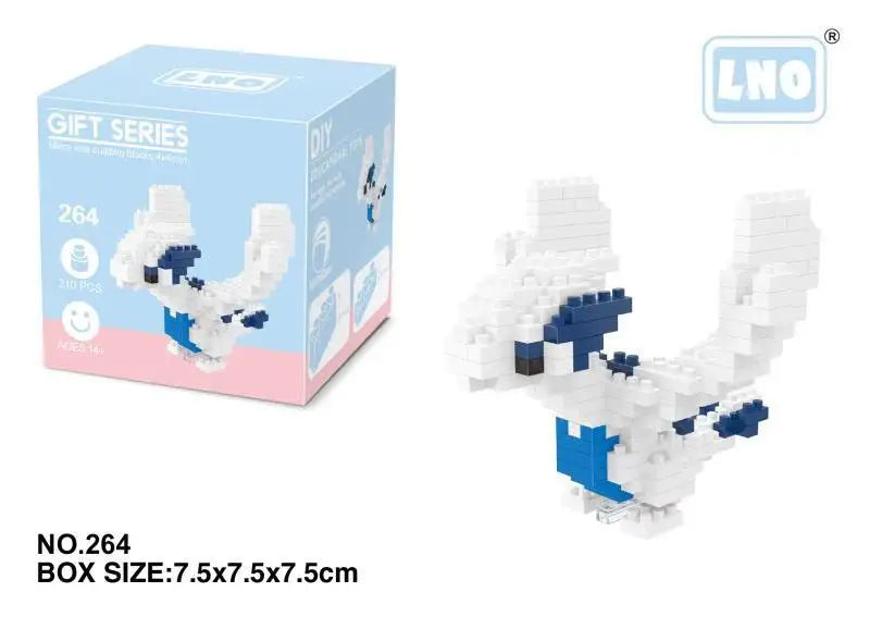 Pokemon Small Blocks Nanoblock Charizard Kyogre Groudon Rayquaza Model Education Graphics Toys for Kids Birthday Gift Toys