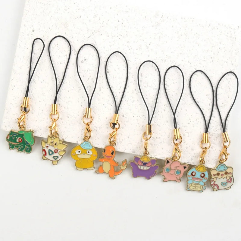 DIY Pokemon Charms - Adorable Pikachu, Koffing, & Squirtle Pendants! Keychain Accessories for Fans - Limited Stock, Grab Now