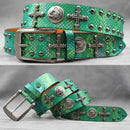 Rivet PU  Leather men's belt Fashion alloy belts Buckle luxury brand jeans belts for men business belt female belt