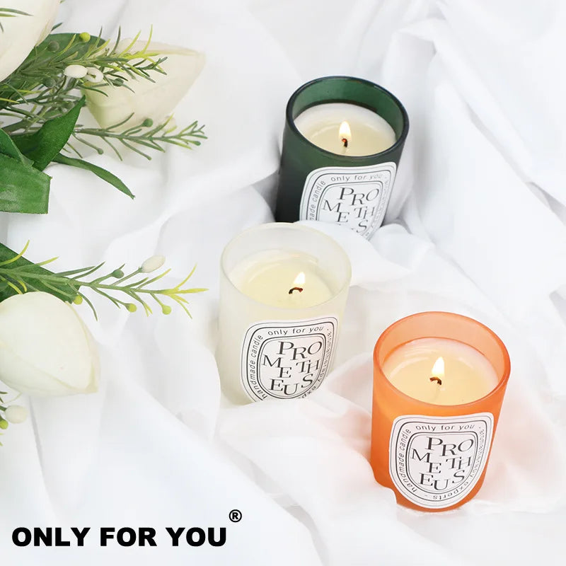 Multi-color Aromatherapy Candle Wedding Return Companion Gift Fragrance Handmade Soy Wax European Romantic Candle Lamp